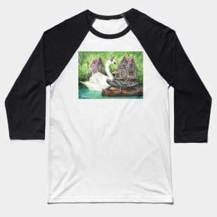Gnomes, Turtle and swan Baseball T-Shirt